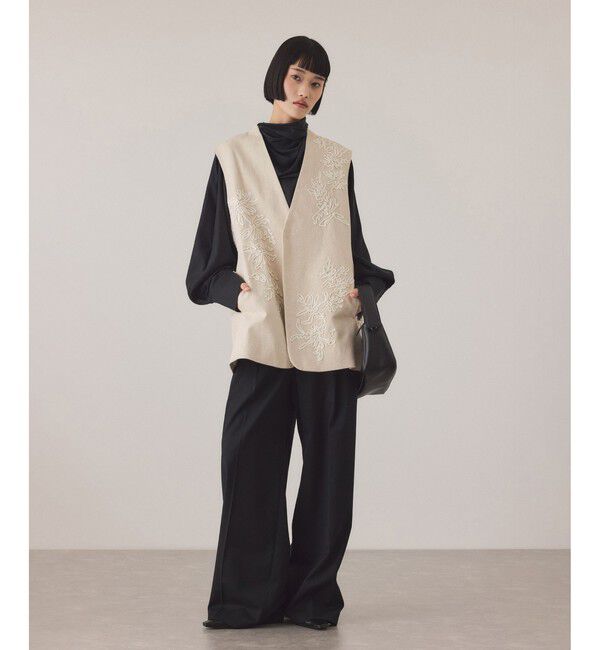 ADAM ET ROPE'「エンブロイダリージレ」|ベスト・ジレ|