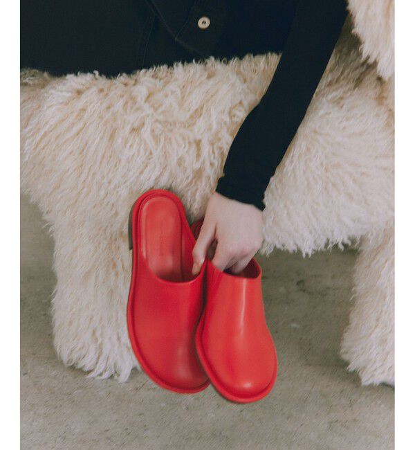 ADAM ET ROPE'「オブリークトゥクロッグ」|サンダル|レッド(60)