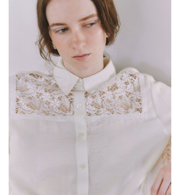 ADAM ET ROPE'「レイヤードシアーシャツ」|シャツ・ブラウス|