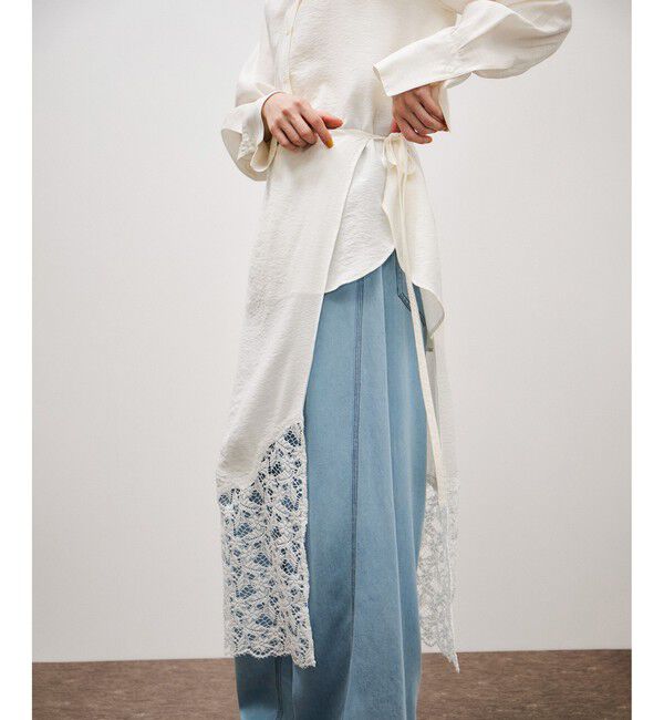 ADAM ET ROPE'「レイヤードシアーシャツ」|シャツ・ブラウス|