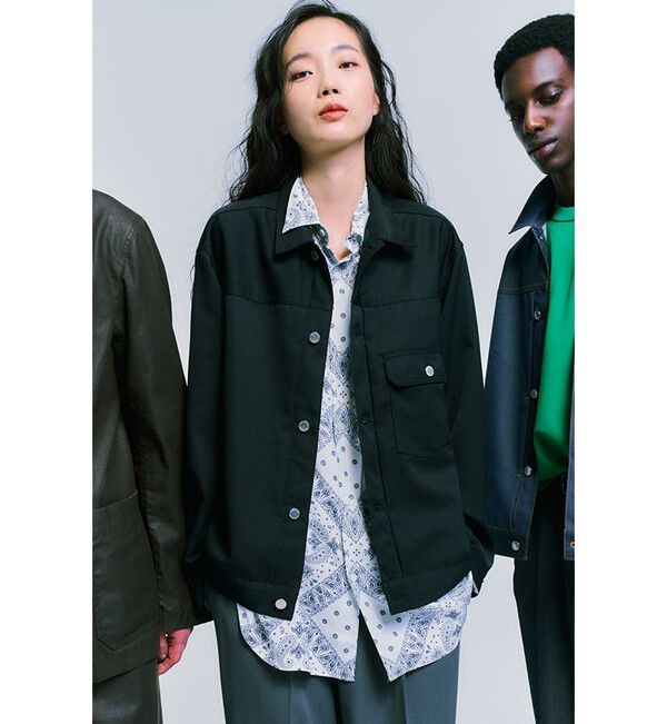 ADAM ET ROPE'「【NIKKE】デニム トラッカー ジャケット / ADAM ET ROPE' JEANS -PERS-」|デニムジャケット|