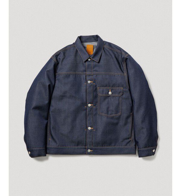 ADAM ET ROPE'「【NIKKE】デニム トラッカー ジャケット / ADAM ET ROPE' JEANS -PERS-」|デニムジャケット|ネイビー(40)