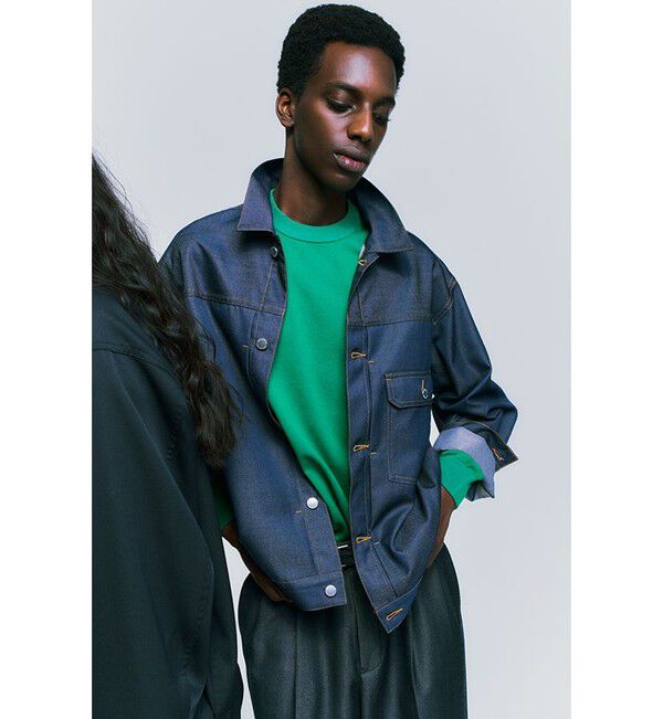 ADAM ET ROPE'「【NIKKE】デニム トラッカー ジャケット / ADAM ET ROPE' JEANS -PERS-」|デニムジャケット|