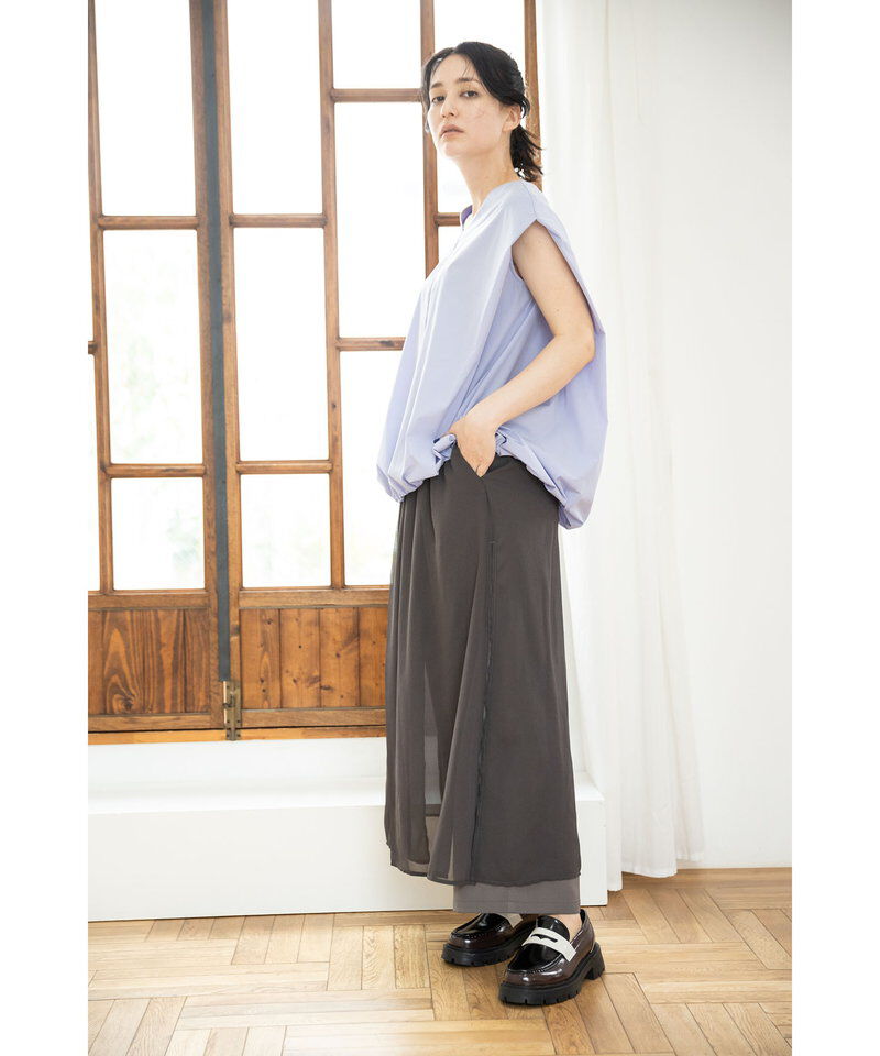  「シフォンレイヤードパンツ」|その他|