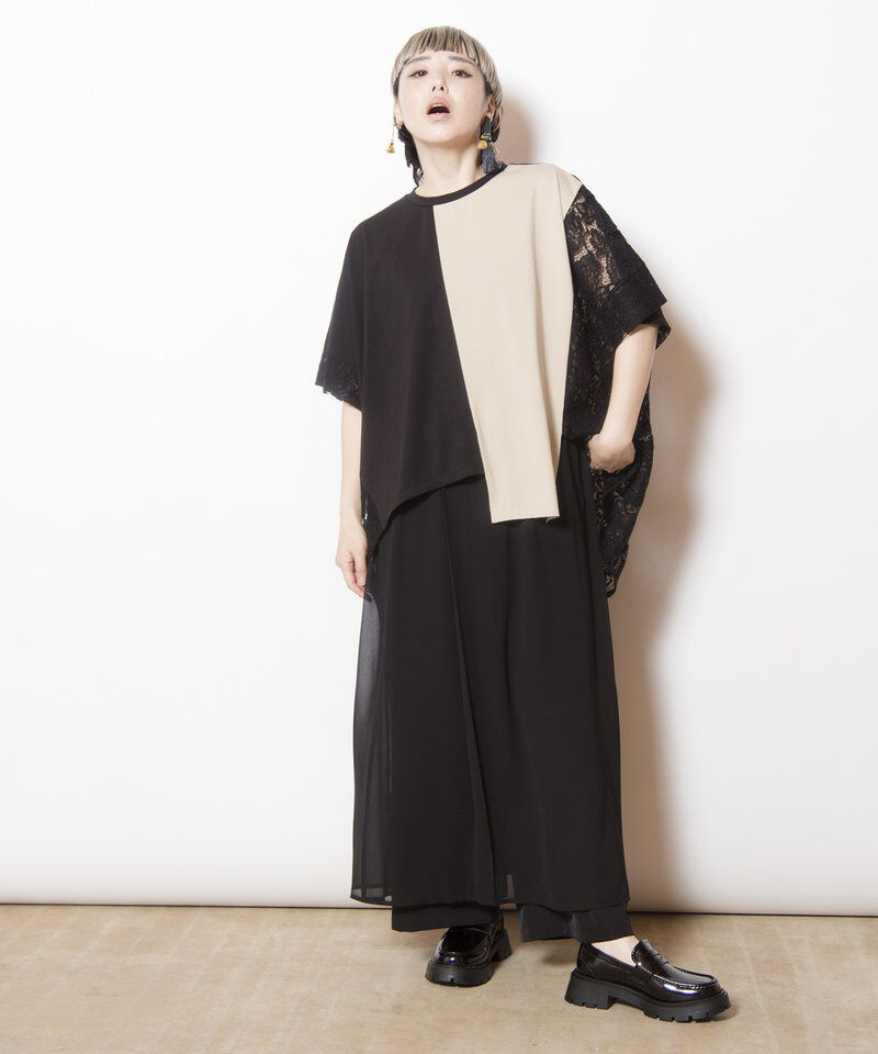  「シフォンレイヤードパンツ」|その他|