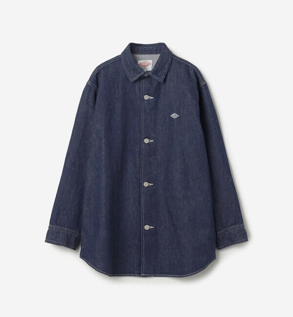 DANTON「DANTON | 11ozデニム ロングシャツジャケット WOMEN」|テーラードジャケット|