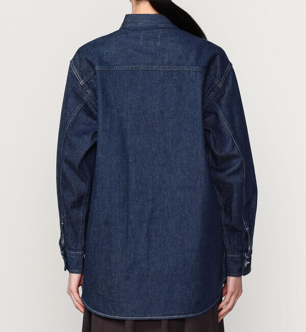 DANTON「DANTON | 11ozデニム ロングシャツジャケット WOMEN」|テーラードジャケット|