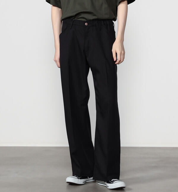  「Wrangler | 〈別注〉 WRANCHER ワイドスラックス BLACK MEN」|チノ|