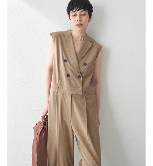  「【THE PAUSE】テーラーカラーノースリーブジャンプスーツ」|ワンピース|