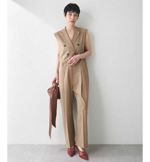  「【THE PAUSE】テーラーカラーノースリーブジャンプスーツ」|ワンピース|