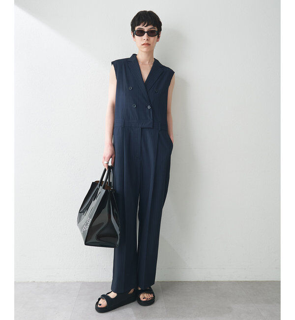  「【THE PAUSE】テーラーカラーノースリーブジャンプスーツ」|ワンピース|