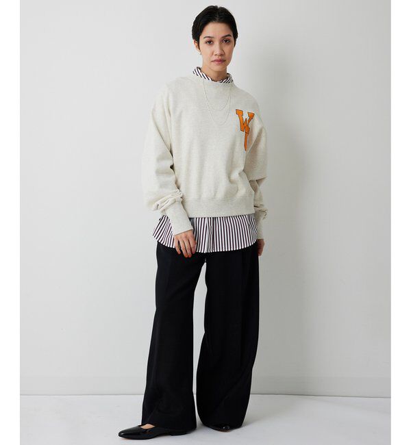  「リネンライクワイドパンツ」|チノ|