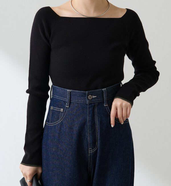  「【2通りで着れる】オフショルダーニット」|ニット・セーター|