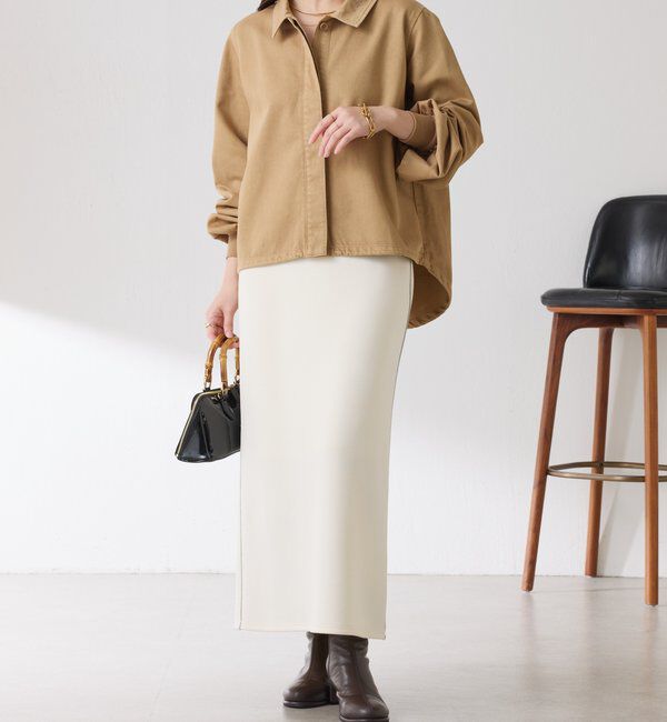  「Q.anos 2WAYデニムシャツ」|シャツ・ブラウス|