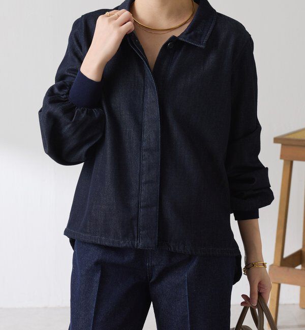  「Q.anos 2WAYデニムシャツ」|シャツ・ブラウス|