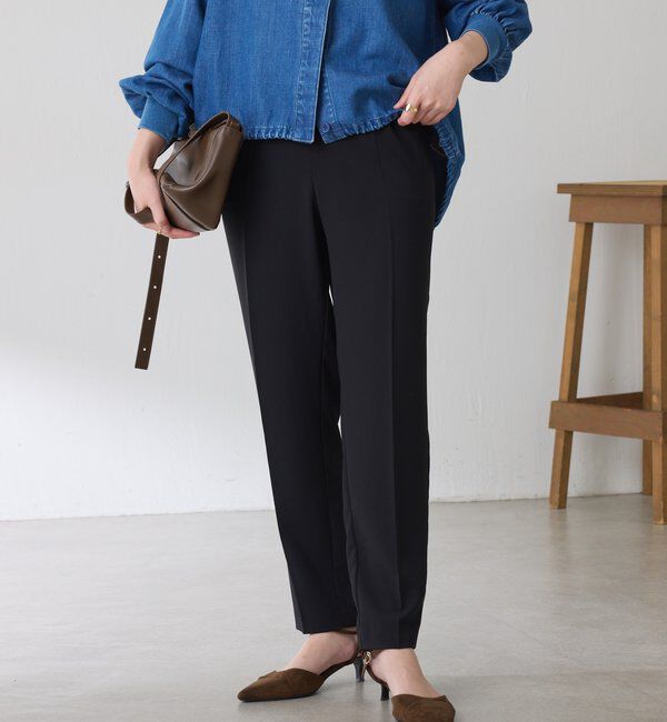 「ジャージスリムテーパードパンツ/セレモニー」|チノ|