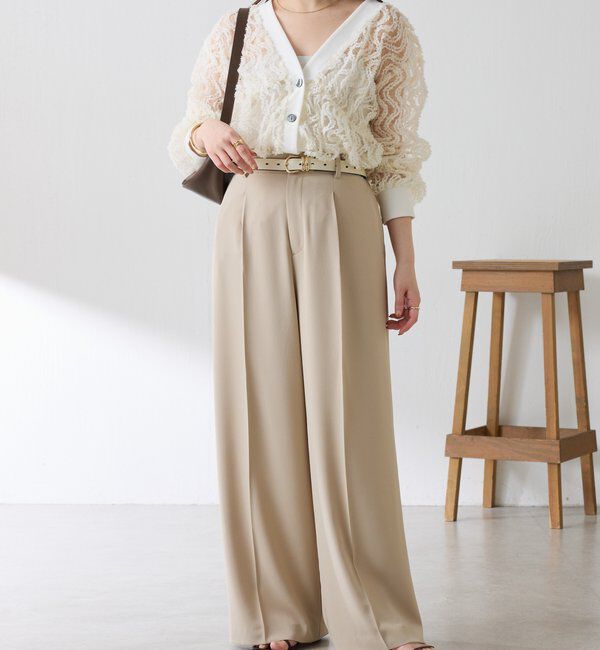  「ジャージワイドパンツ」|チノ|