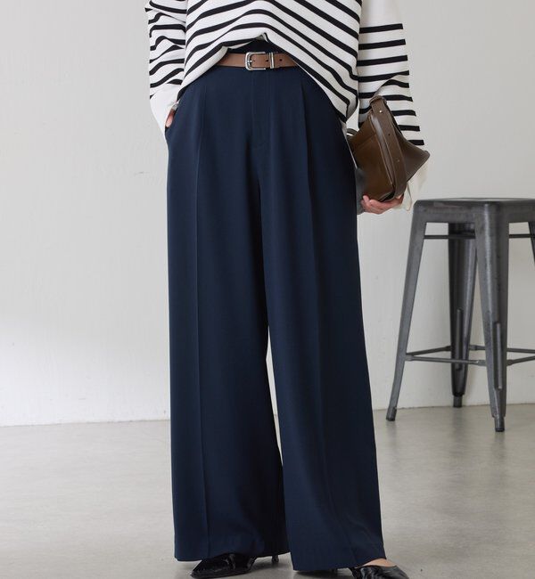  「ジャージワイドパンツ」|チノ|