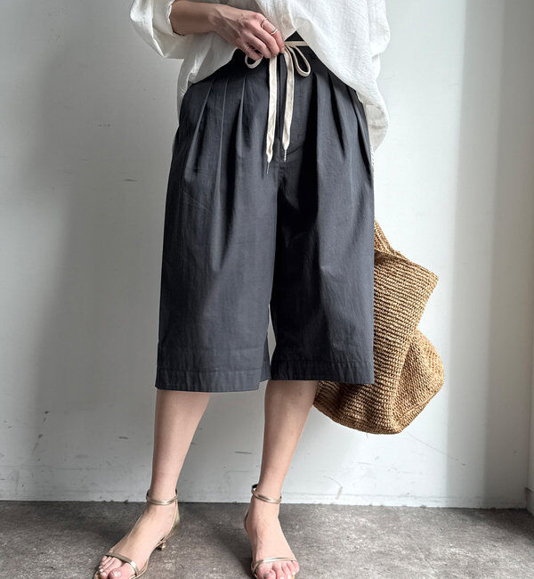  「ハーフパンツ」|チノ|チャコールグレー