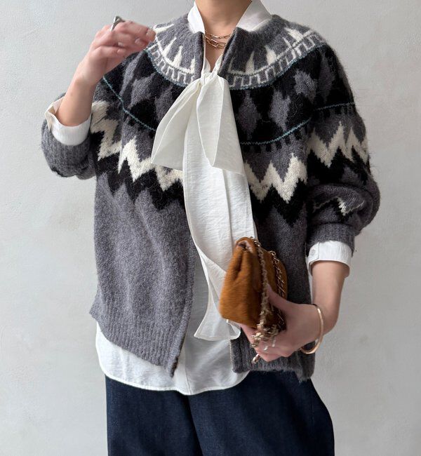  「棒タイ2WAYブラウス」|シャツ・ブラウス|