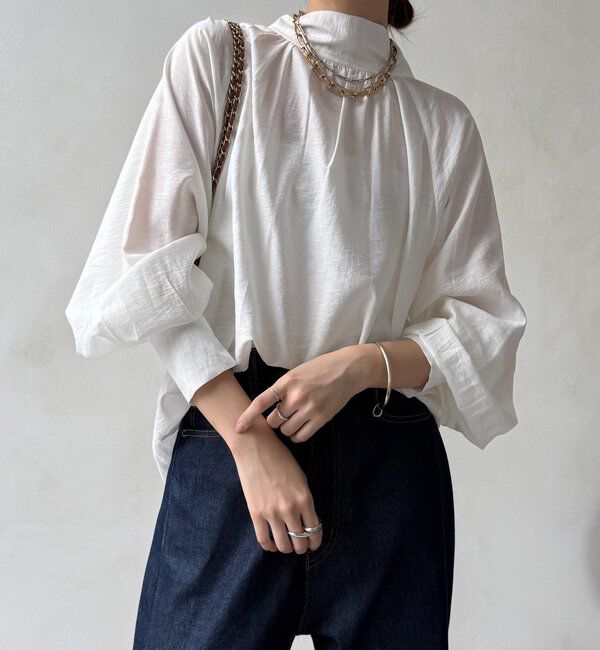  「棒タイ2WAYブラウス」|シャツ・ブラウス|