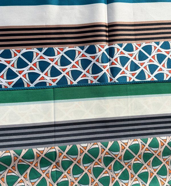  「【WEB限定】リバーシブル幾何柄スカーフ」|マフラー|