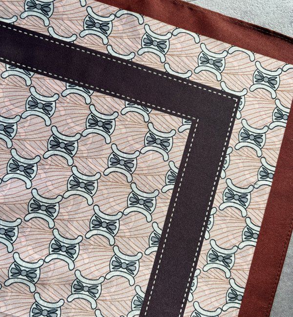  「【WEB限定】リバーシブル幾何柄スカーフ」|マフラー|