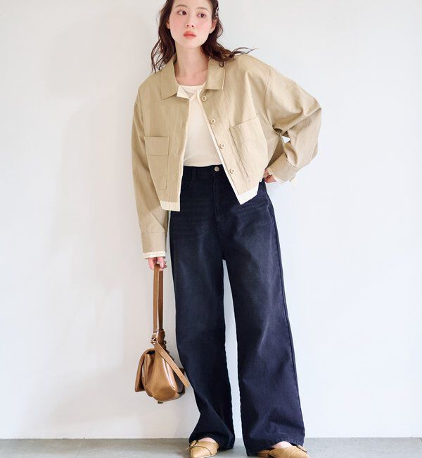  「【WEB先行/SETUP対応】レイヤードショートシャツジャケット」|その他|