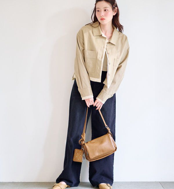  「【WEB先行/SETUP対応】レイヤードショートシャツジャケット」|その他|