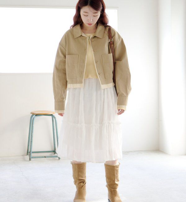  「【WEB先行/SETUP対応】レイヤードショートシャツジャケット」|その他|