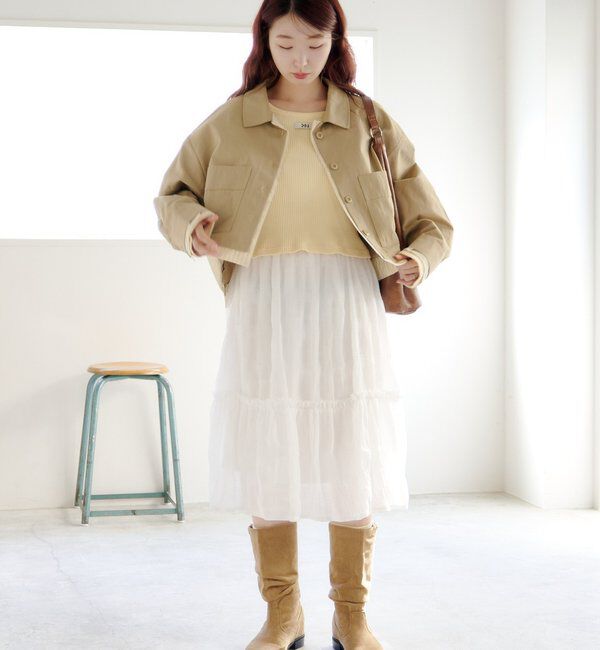  「【WEB先行/SETUP対応】レイヤードショートシャツジャケット」|その他|