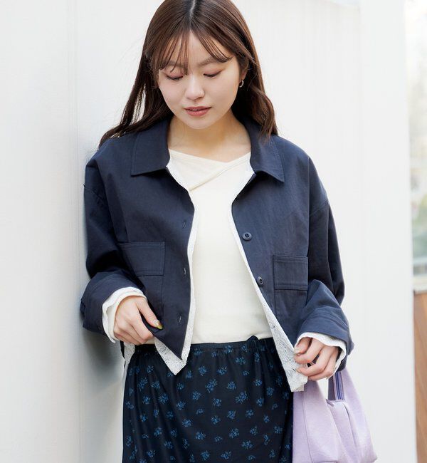  「【WEB先行/SETUP対応】レイヤードショートシャツジャケット」|その他|