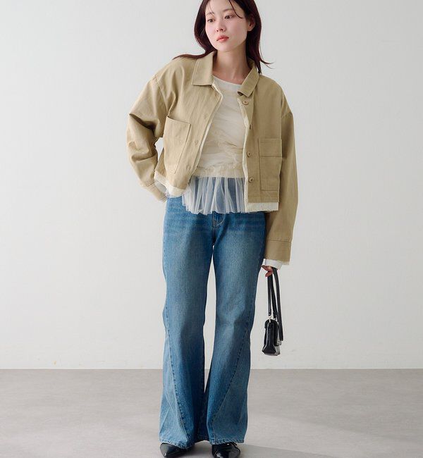  「【WEB先行/SETUP対応】レイヤードショートシャツジャケット」|その他|