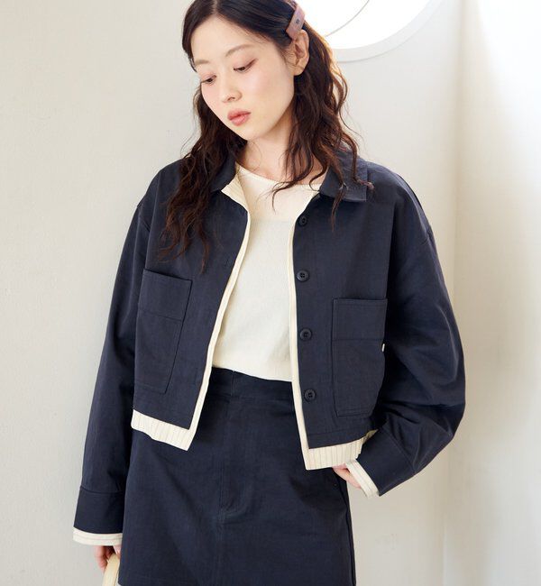  「【WEB先行/SETUP対応】レイヤードショートシャツジャケット」|その他|