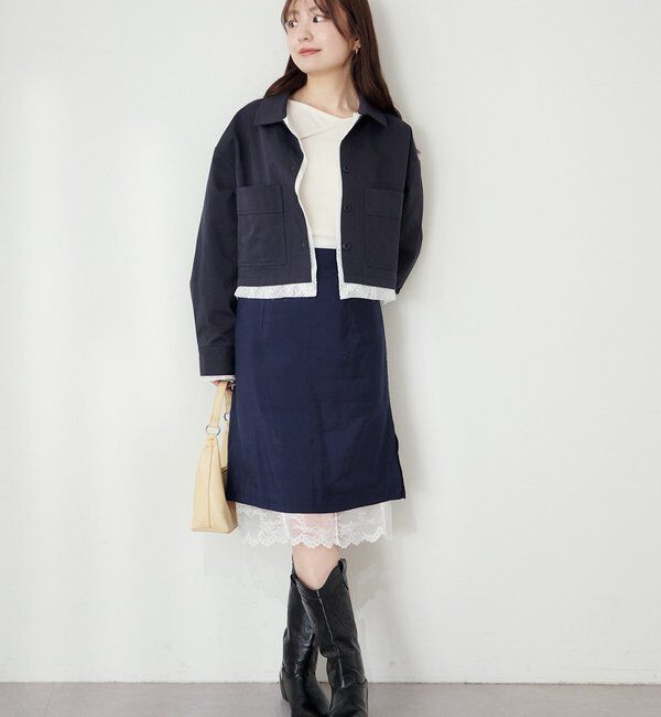  「【WEB先行/SETUP対応】レイヤードショートシャツジャケット」|その他|