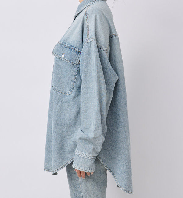  「【名品/リバイバル】【MONN.:.(モン)】Lightビッグデニムシャツ」|シャツ・ブラウス|