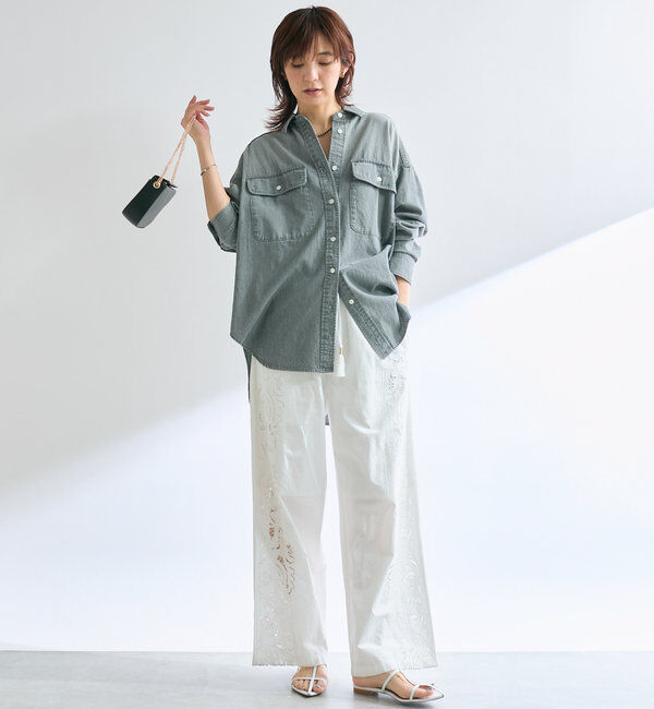  「【名品/リバイバル】【MONN.:.(モン)】Lightビッグデニムシャツ」|シャツ・ブラウス|