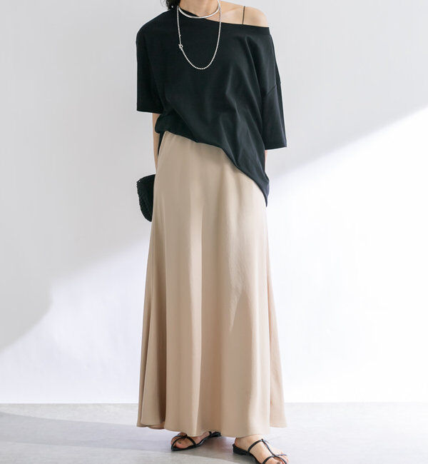  「【MONN.:.(モン)】オープンネックTee」|Tシャツ・カットソー|