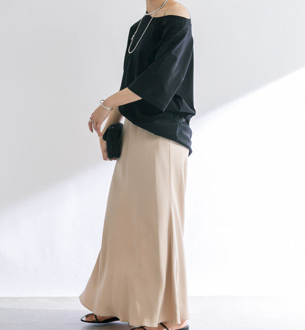  「【MONN.:.(モン)】オープンネックTee」|Tシャツ・カットソー|