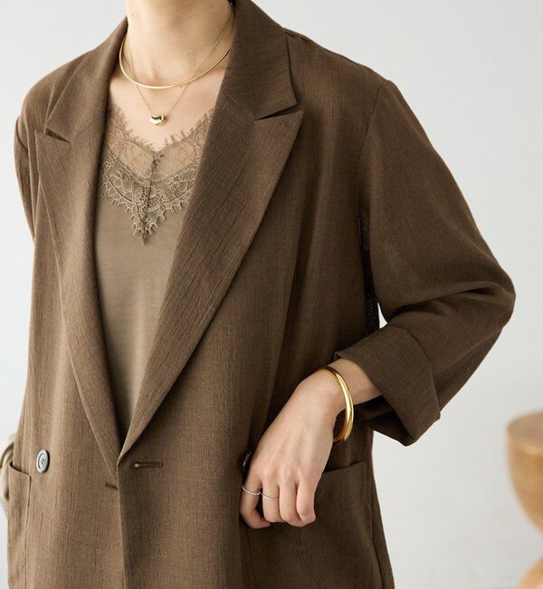  「予約【新色追加/ウォッシャブル】シアースラブオーバージャケット」|テーラードジャケット|