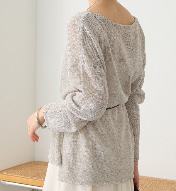  「メランジルーズニット」|ニット・セーター|ライトグレー