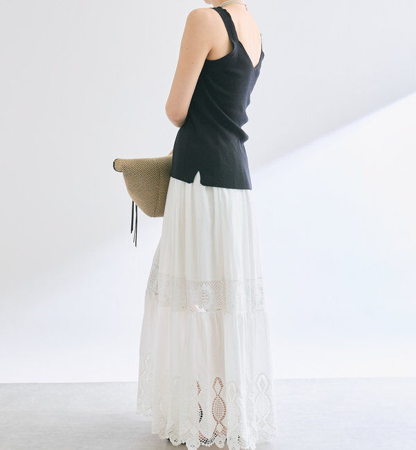  「【アンサンブル対応可】シルク混2wayニットキャミ」|ニット・セーター|