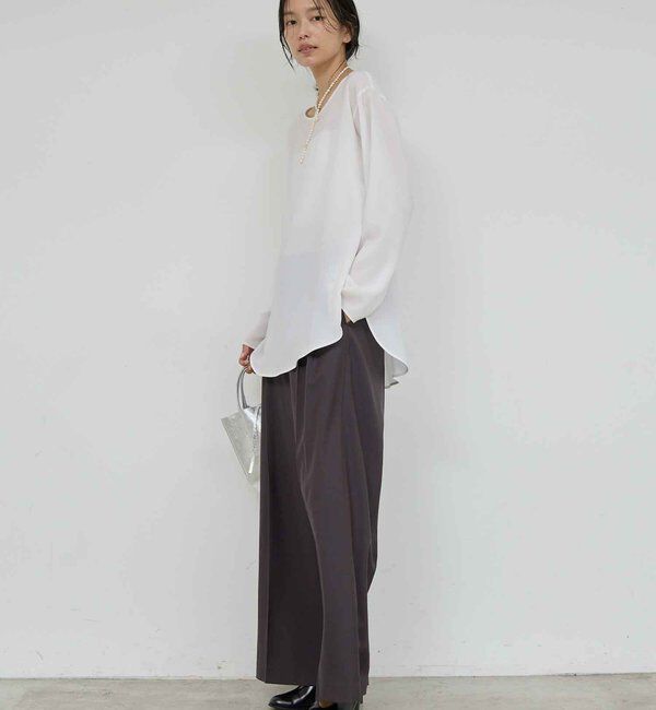  「ラウンドブラウスTee」|シャツ・ブラウス|