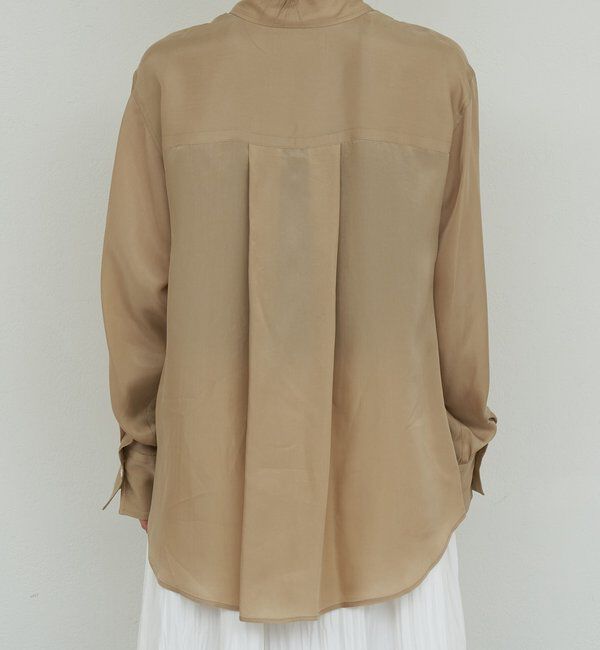  「【洗練ブラウス】【2way】キュプラブラウス」|シャツ・ブラウス|