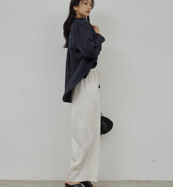  「【洗練ブラウス】【2way】キュプラブラウス」|シャツ・ブラウス|