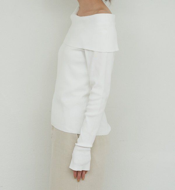  「【手洗い可】オフショルニット」|ニット・セーター|