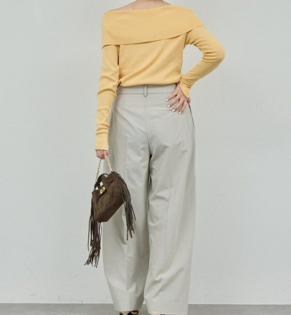  「【手洗い可】オフショルニット」|ニット・セーター|