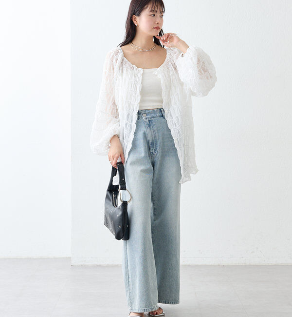  「【新色ブルー登場！】フレアデニム」|デニム|