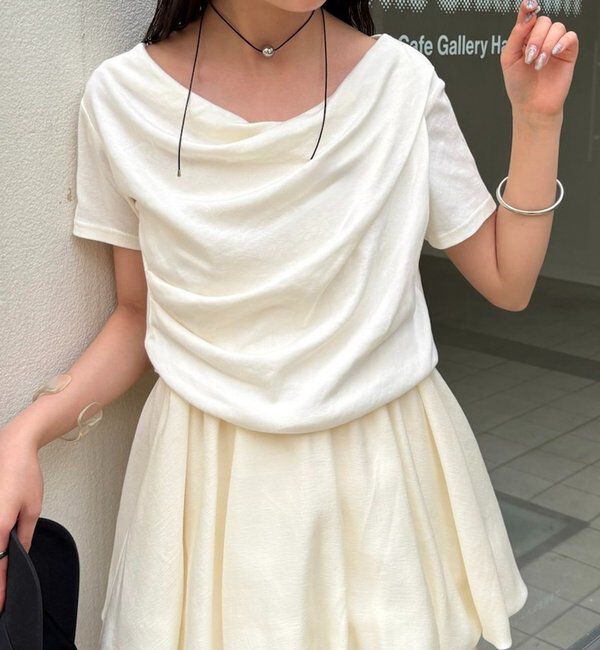  「【全骨格対応◎/6色展開】オフショルTシャツ」|Tシャツ・カットソー|オフホワイト