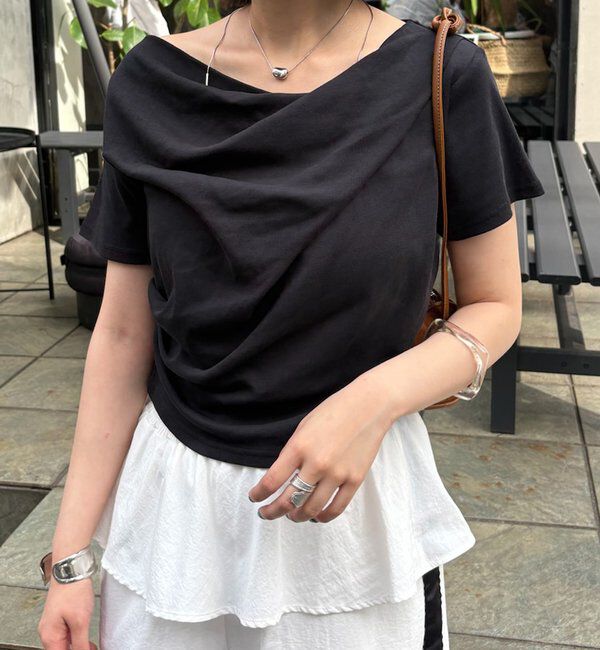  「【全骨格対応◎/6色展開】オフショルTシャツ」|Tシャツ・カットソー|